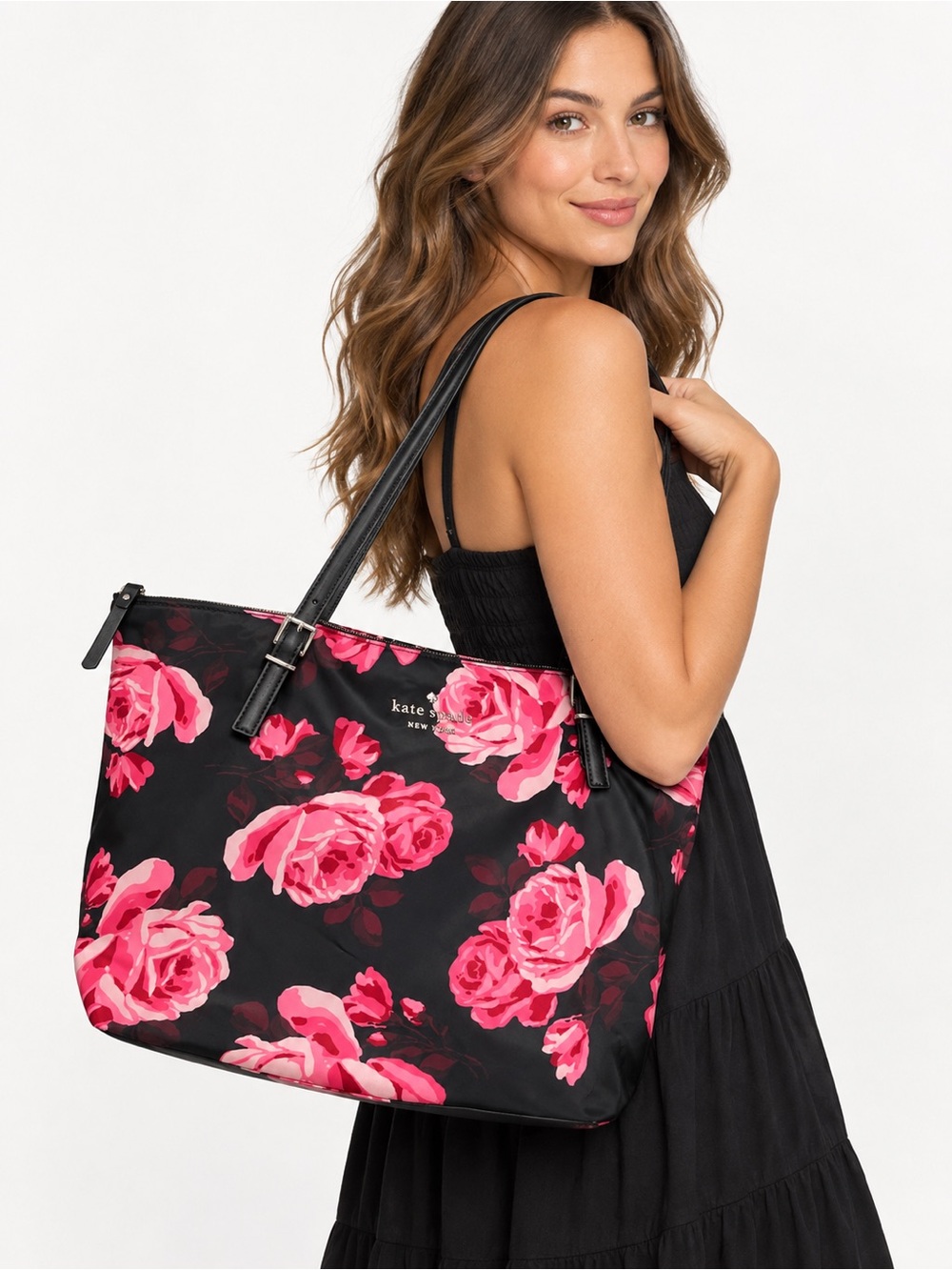 EUC Kate Spade Shore Street Margareta Rose Bed Floral Tote Bag